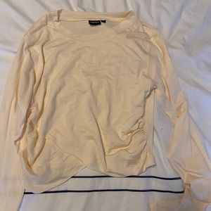 Crop long sleeve workout too